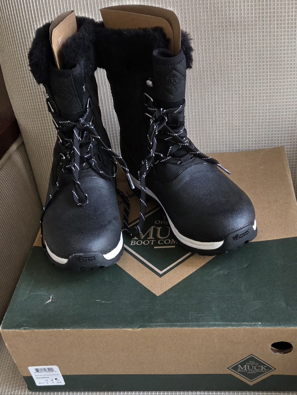 MUCK Artic Leather Women's Apres Lace Arctic Grip Boots Size 8